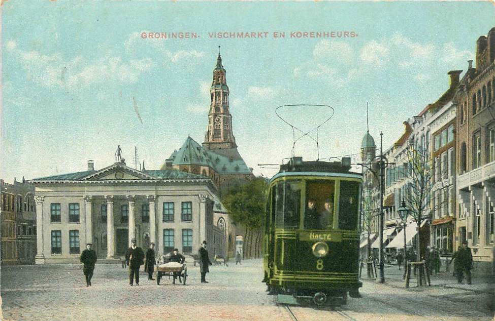 Groningen Vischmarkt en Korenbeurs