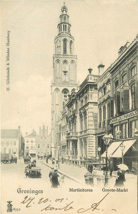 Groningen Martinitoren Groote Markt