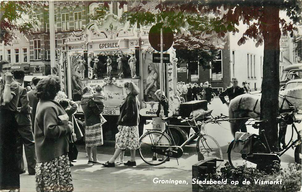 Groningen Stadsbeeld op de Vismarkt