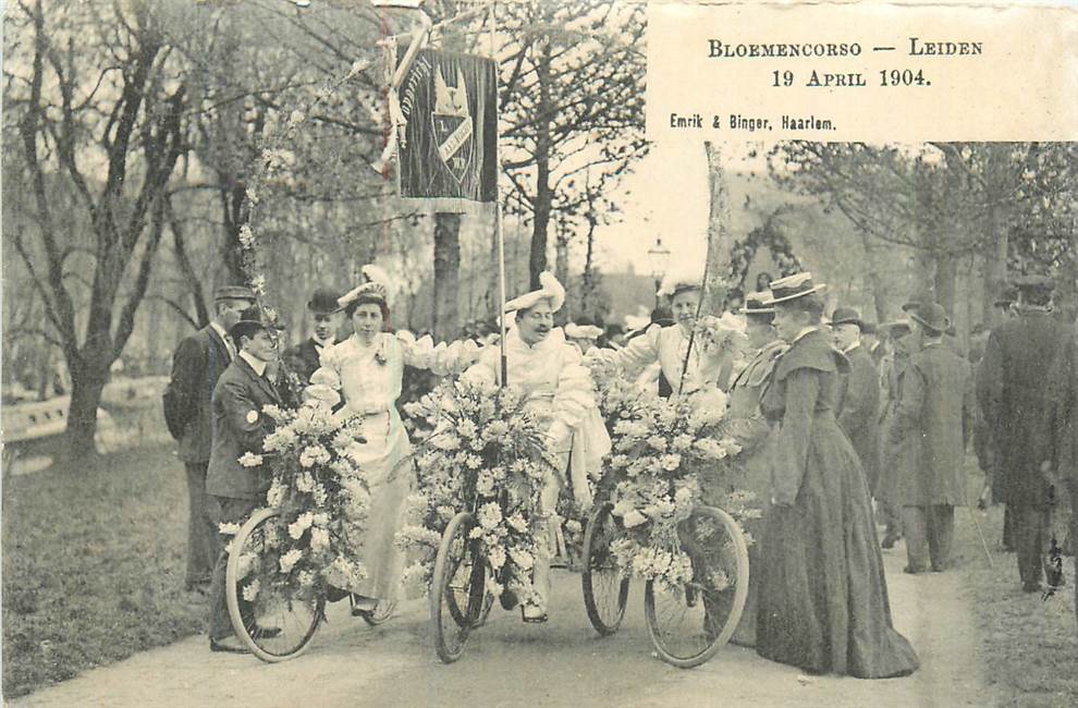 Leiden Bloemencorso 19 April 1904