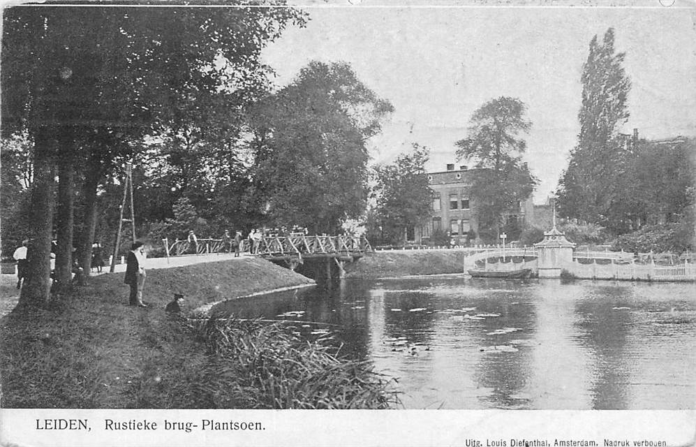 Leiden Rustieke brug-Plantsoen