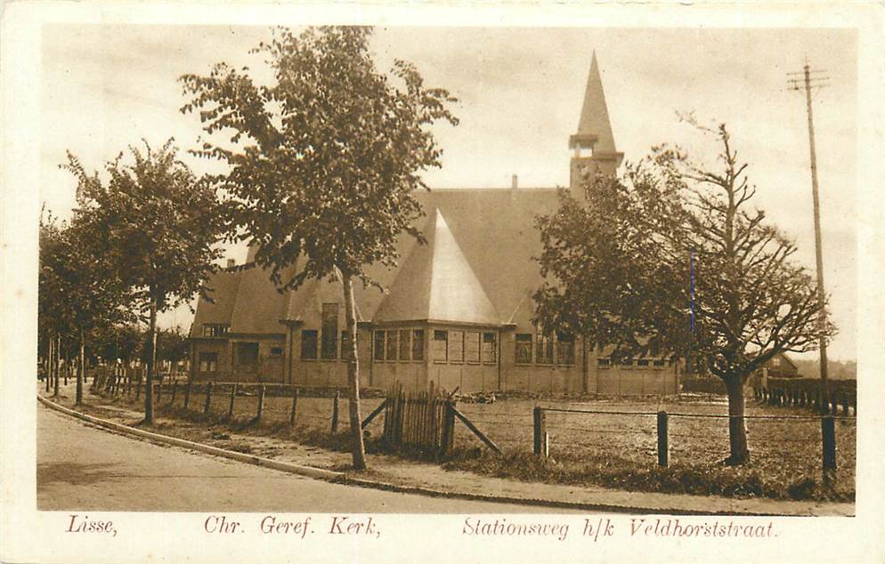 Lisse Chr. Geref. Kerk Stationsweg h/k Veldhorststraat