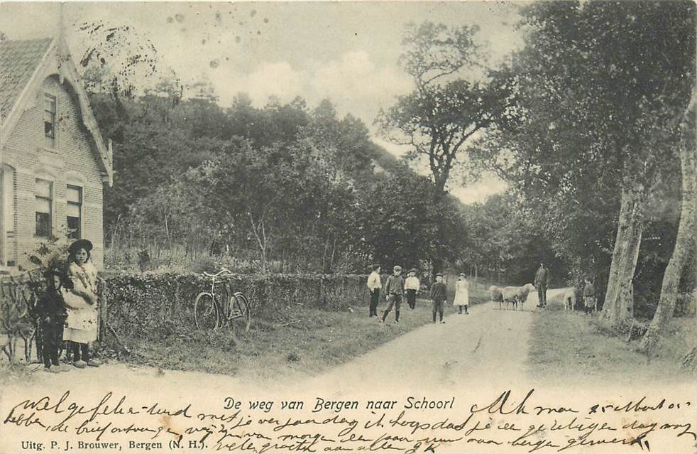 Bergen NH De weg van Bergen naar Schoorl