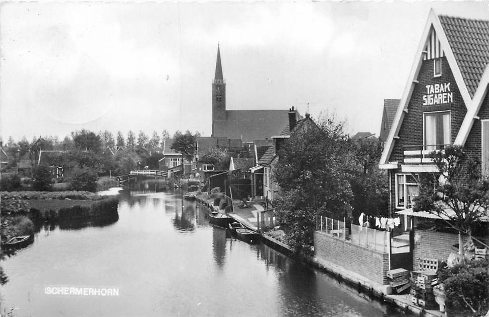 Schermerhorn Gezicht op kerk