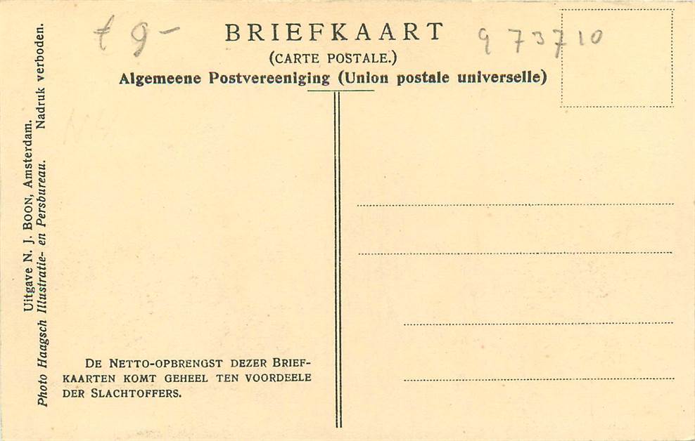 Schellingwoude Het redden van vee van eene door het water overvallen boerderij Watersnood 1916