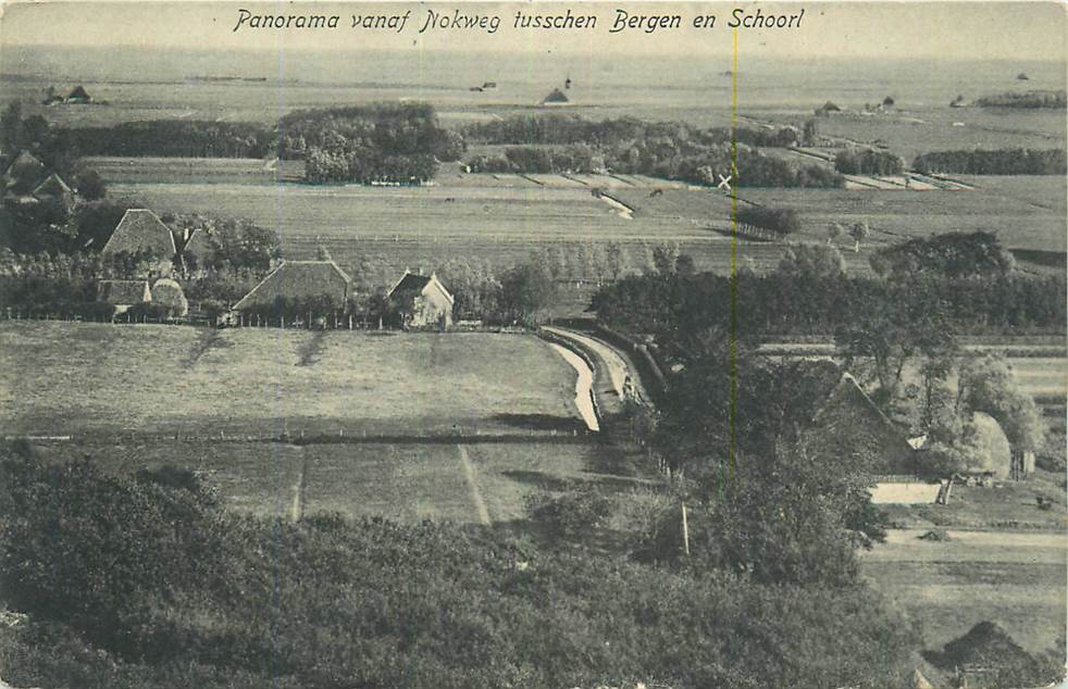 Bergen NH Panorama vanaf Nokweg tussen Bergen en Schoorl