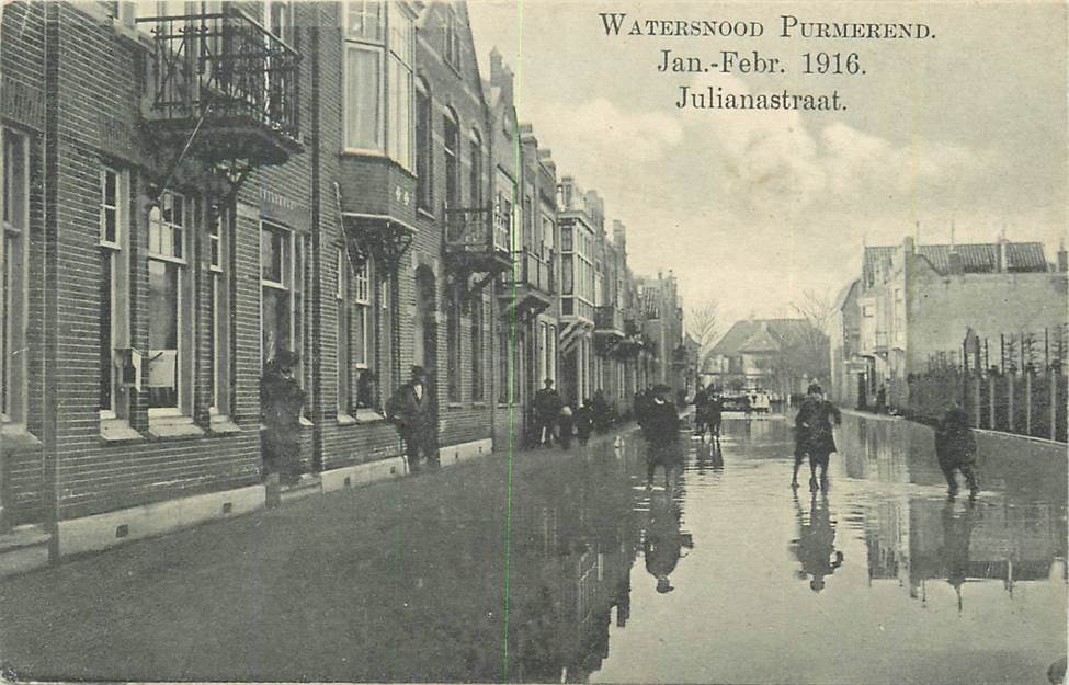 Purmerend Watersnood Januari-Februari 1916 Julianastraat