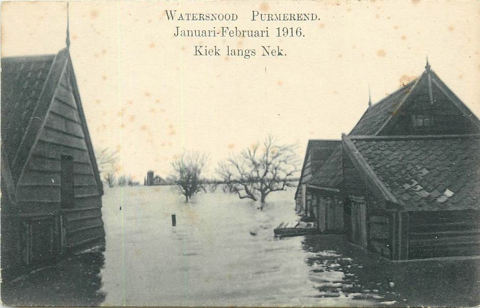 Purmerend Watersnood Januari-Februari 1916 Kiek langs Nek