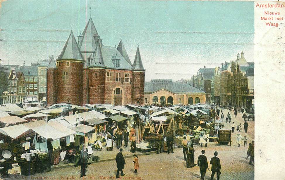 Amsterdam Nieuwe Markt met Waag