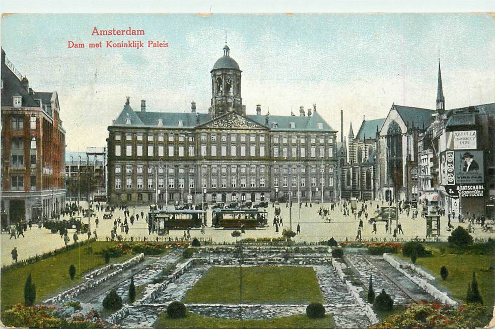 Amsterdam Dam met Koninklijk Paleis