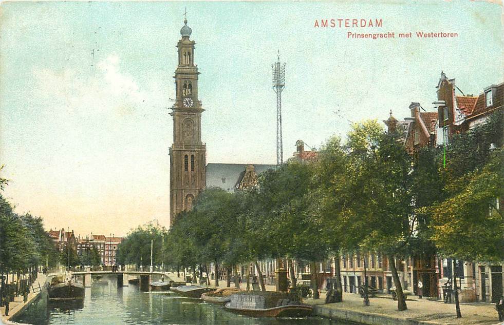 Amsterdam Prinsengracht met Westertoren