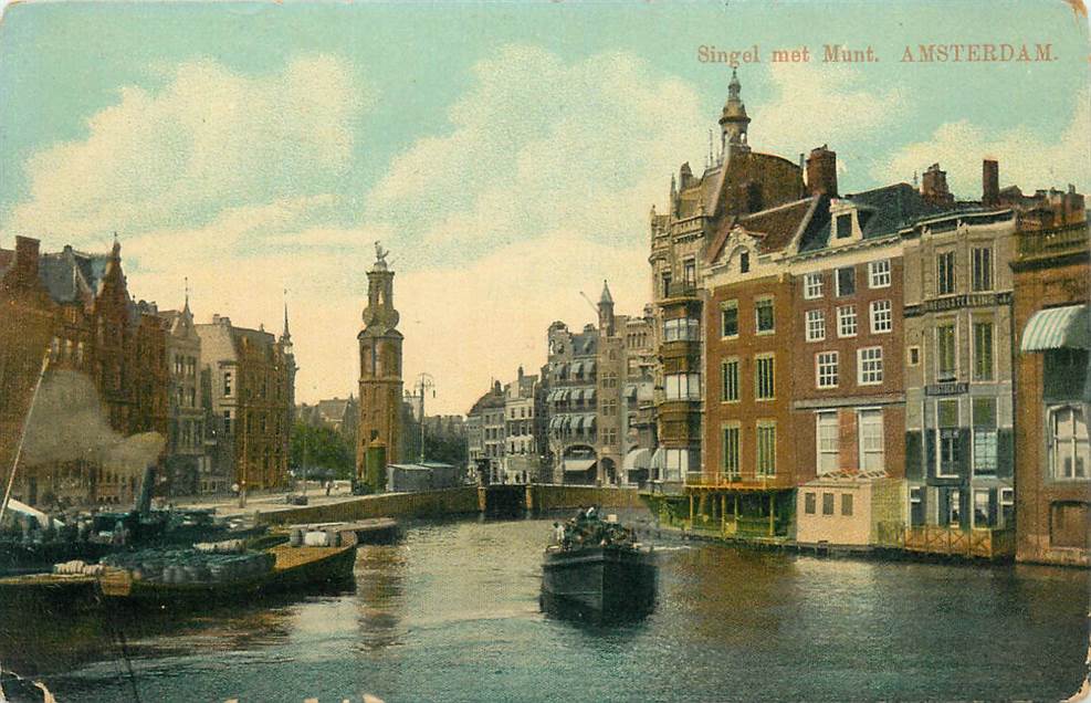 Amsterdam Singel met Munt