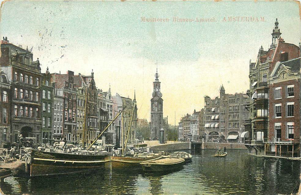 Amsterdam Munttoren Binnen-Amstel