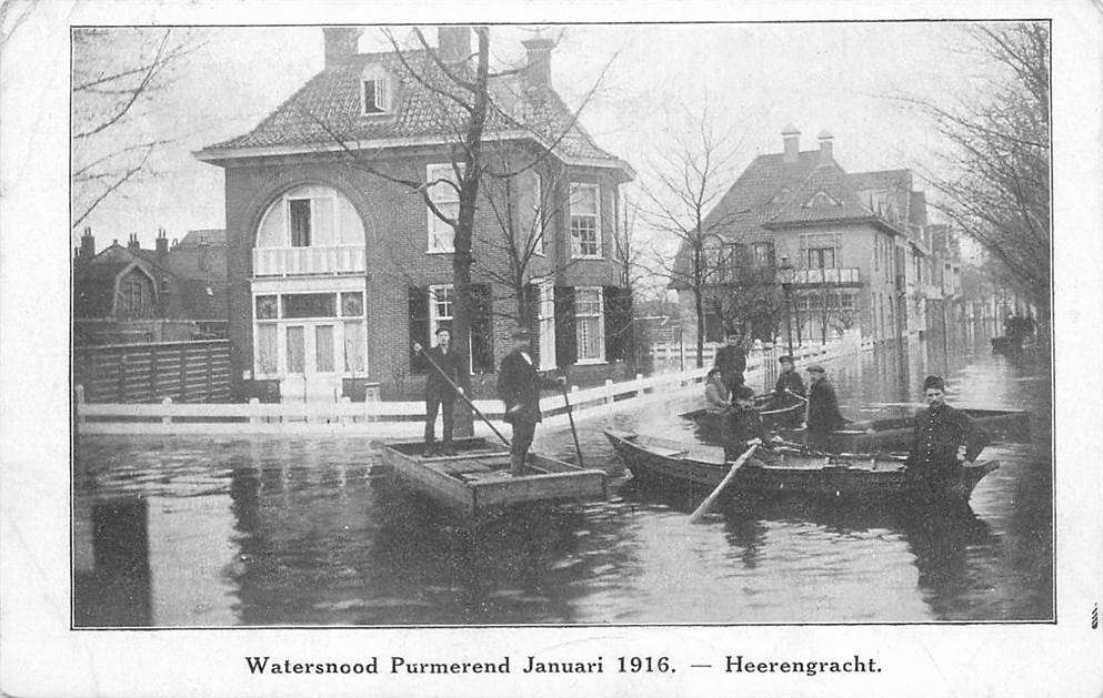 Purmerend Watersnood Purmerend Januari 1916-Heerengracht