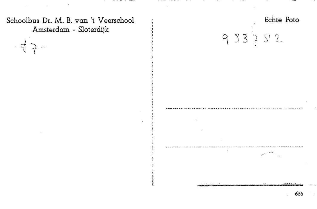 Amsterdam Schoolbus Dr M. B. van 't Veerschool Amsterdam-Sloterdijk