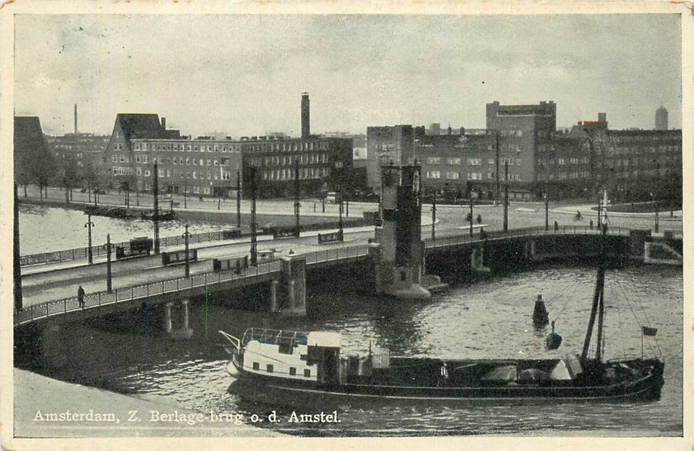 Amsterdam Z. Berlage-brug o. d. Amstel