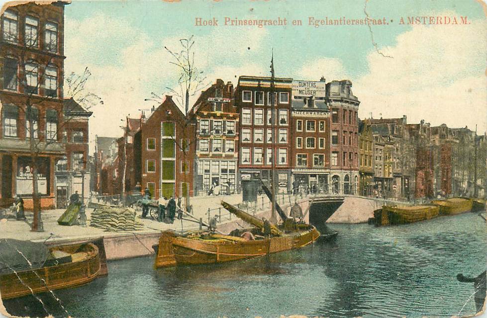 Amsterdam Hoek Prinsengracht en Egelantierstraat