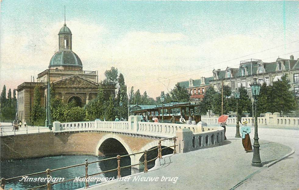 Amsterdam Muiderpoort met nieuwe brug