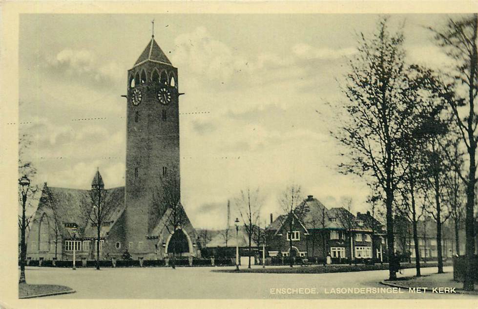 Enschede Lasondersingel met Kerk