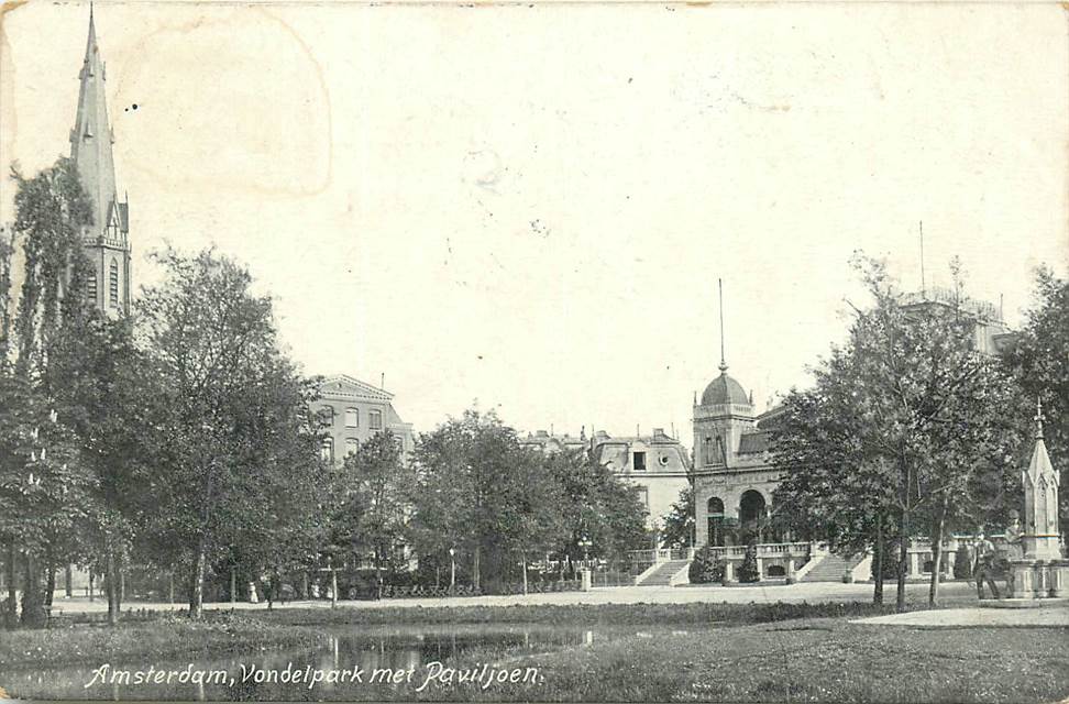 Amsterdam Vondelpark met Paviljoen