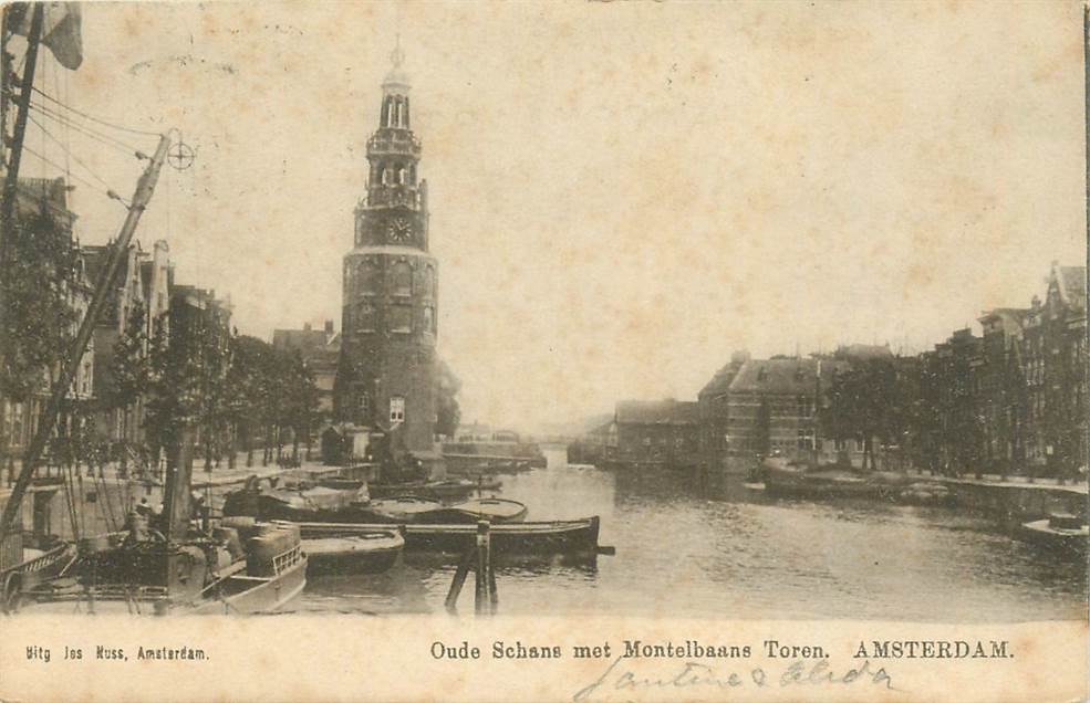 Amsterdam Oude Schans met Montelbaans Toren