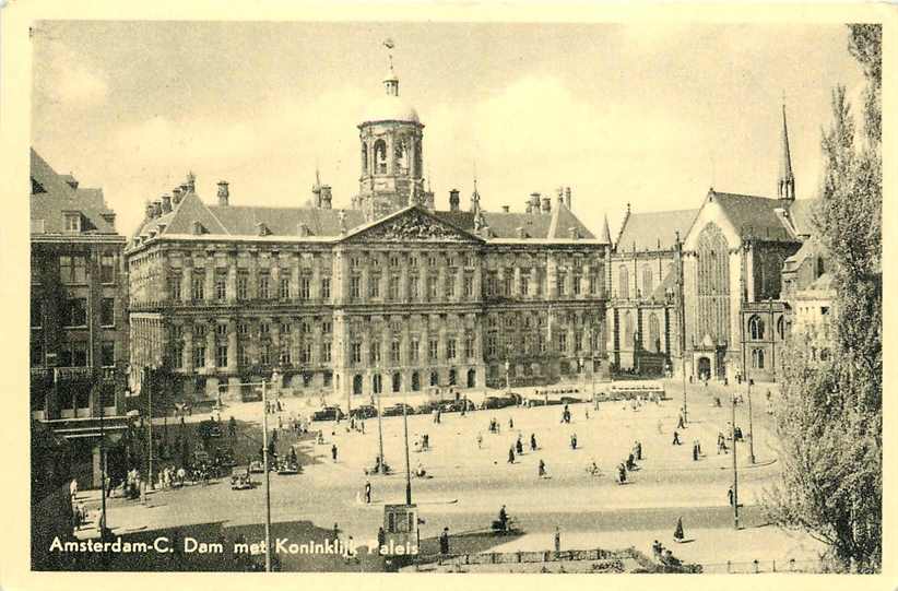 Amsterdam Dam met Koninklijk Paleis