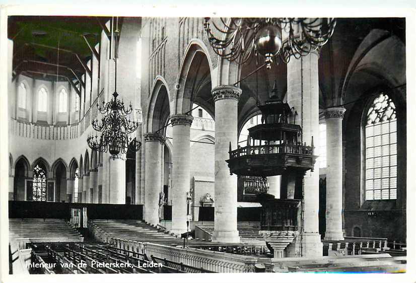 Leiden Interieur van de Pieterskerk