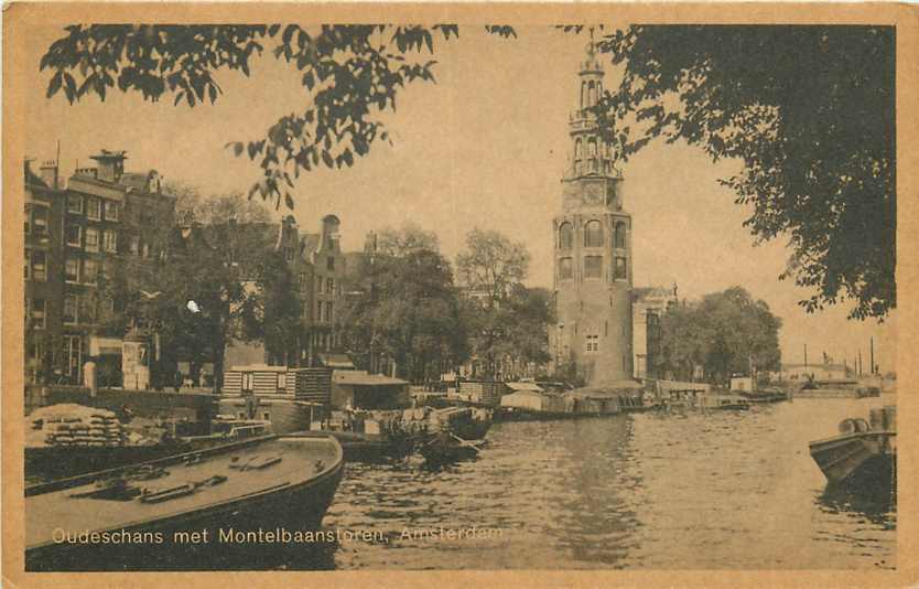 Amsterdam Oude Schans met Montelbaanstor