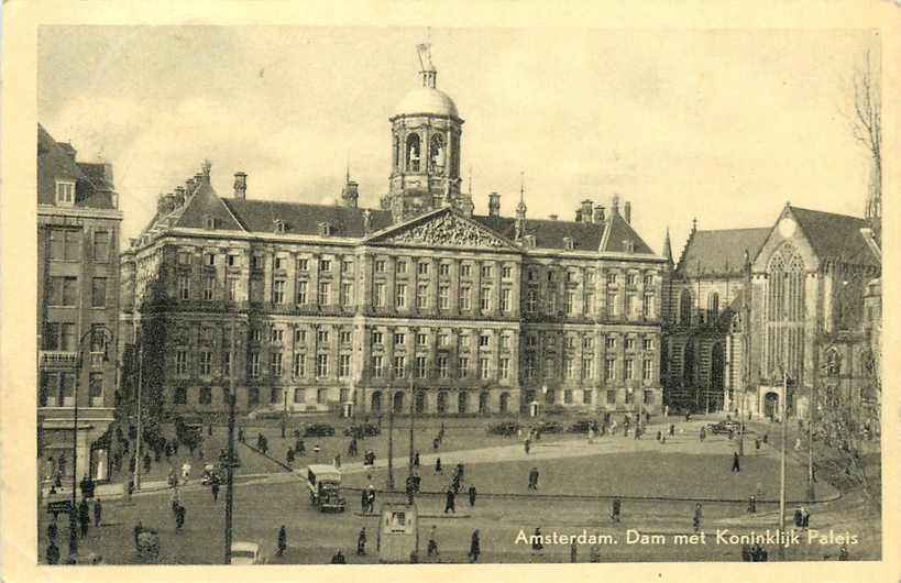 Amsterdam Dam met Koninklijk Paleis