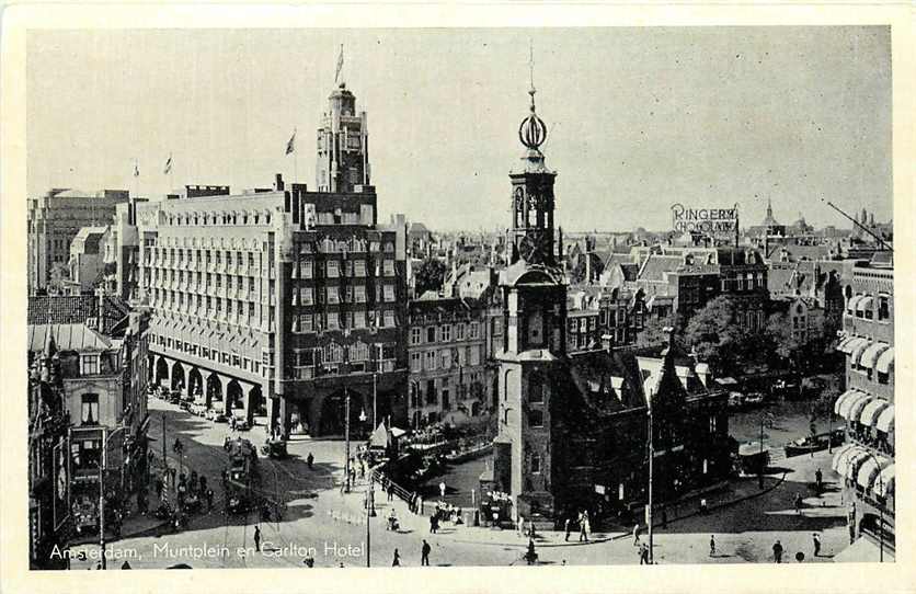 Amsterdam Muntplein en Carlton Hotel