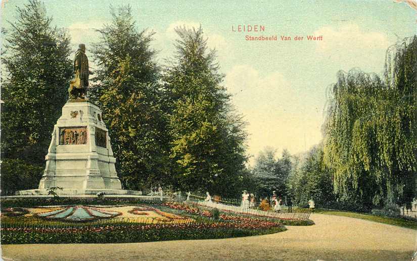 Leiden Standbeeld Van der Werff