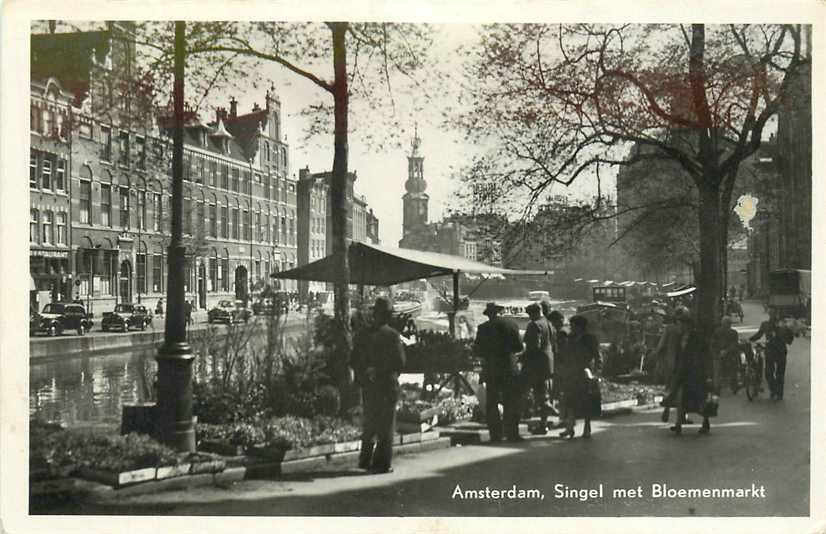 Amsterdam Singel met Bloemenmarkt