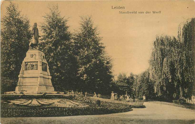 Leiden Standbeeld Van der Werff
