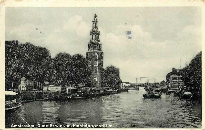 Amsterdam Oude Schans met Montelbaanstor