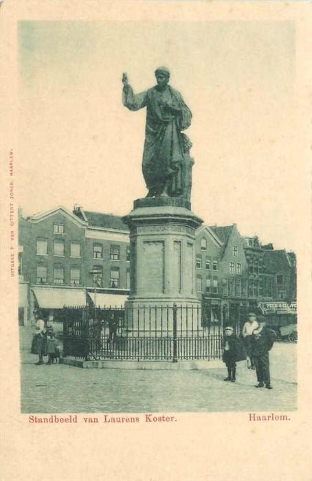 Haarlem Standbeeld van Laurens Koster