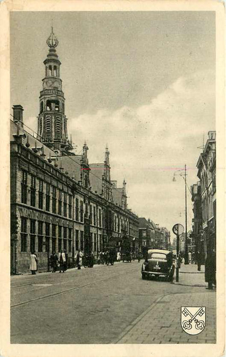 Leiden Breestraat met Stadhuis