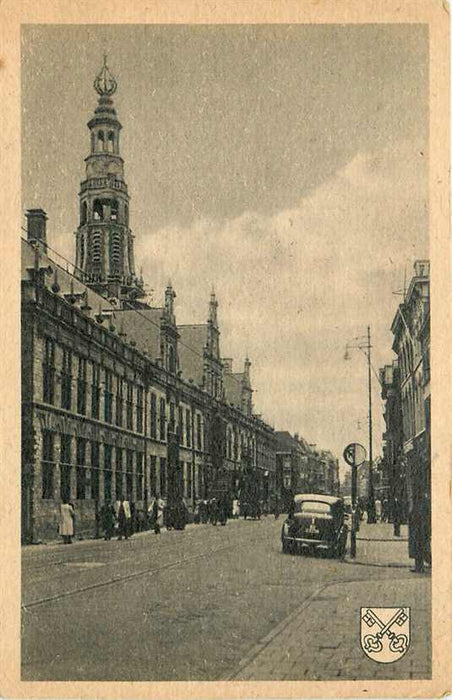 Leiden Breestraat met Stadhuis