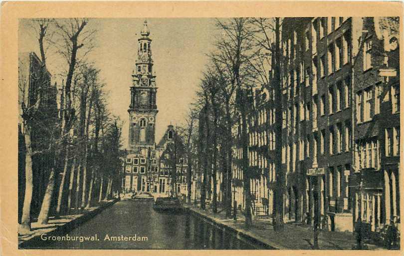 Amsterdam Groenburgwal met Zuiderkerktor