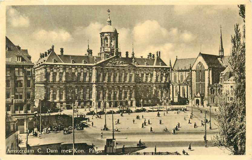 Amsterdam Dam met Koninklijk Paleis