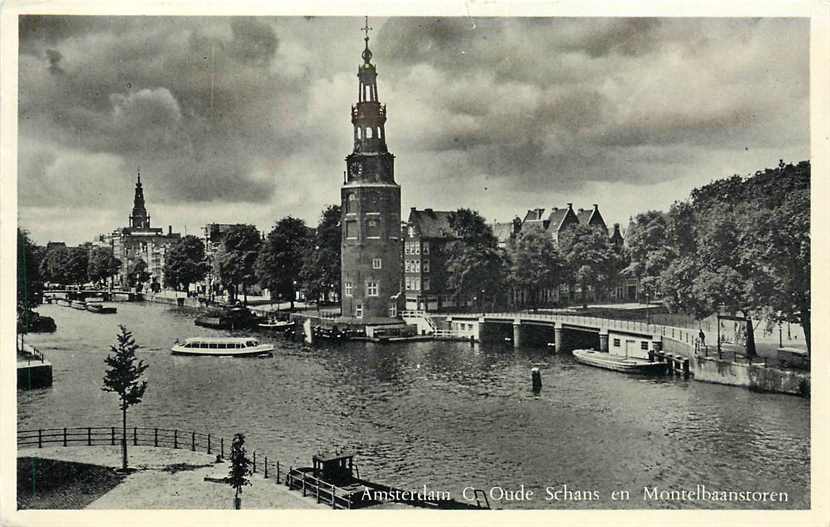 Amsterdam Oude Schans met Montelbaanstor