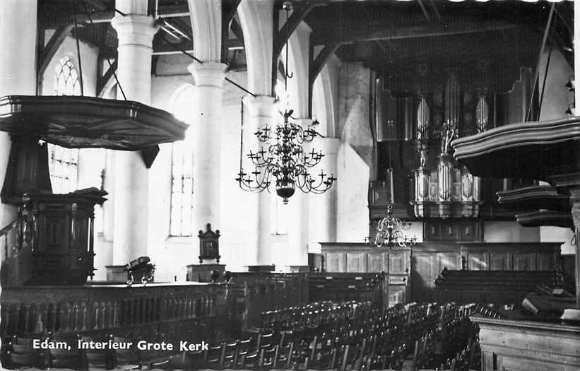 Edam  Interieur Kerk