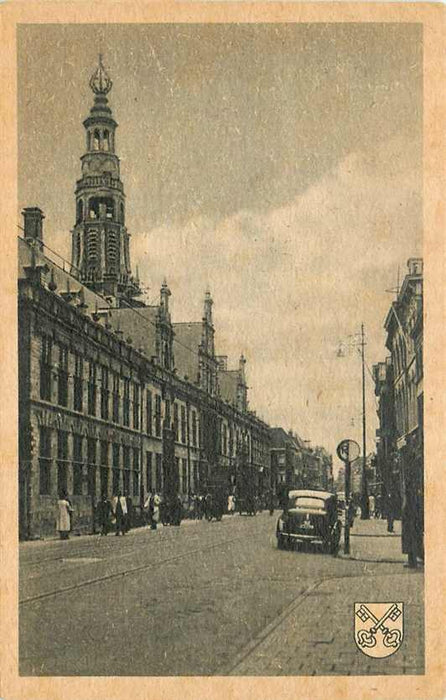 Leiden Breestraat met Stadhuis