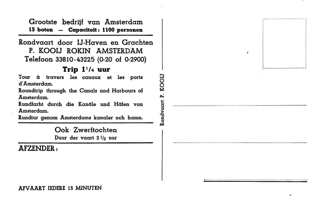 Amsterdam Rondvaart P Kooij