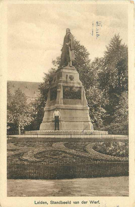 Leiden Standbeeld Van der Werff