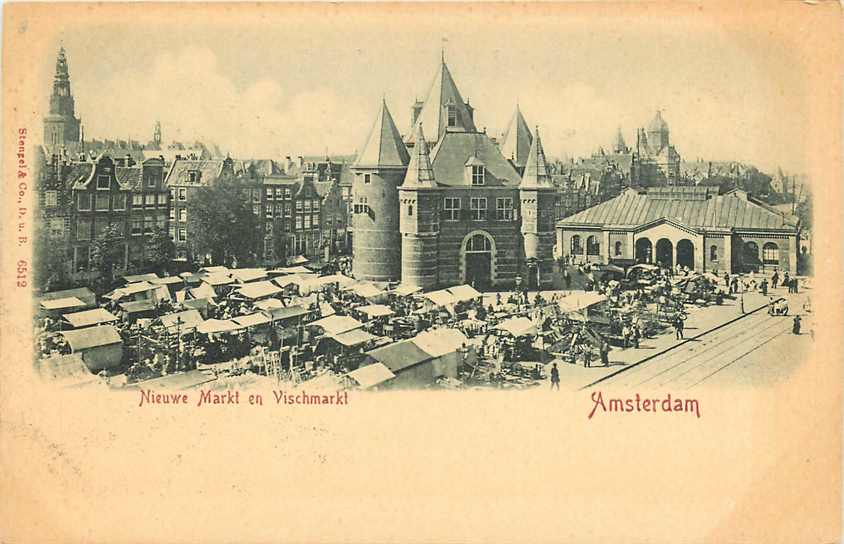 Amsterdam Nieuwe Markt en Vischmarkt