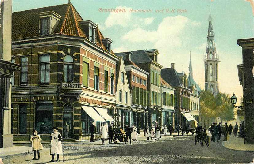 Groningen Rademarkt met RK Kerk