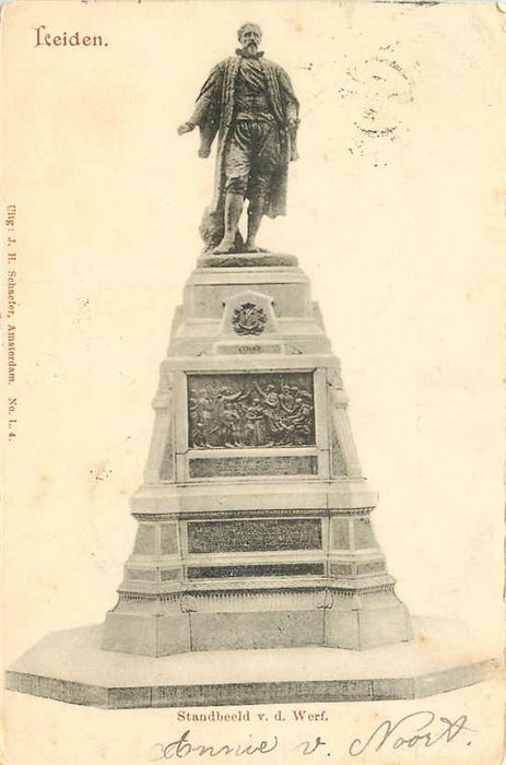 Leiden Standbeeld v.d. Werf