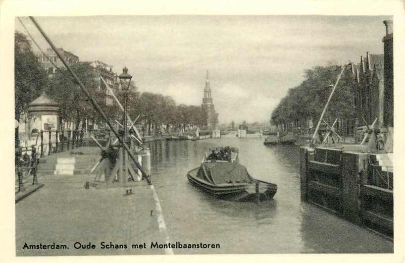 Amsterdam Oude Schans met Montelbaanstor