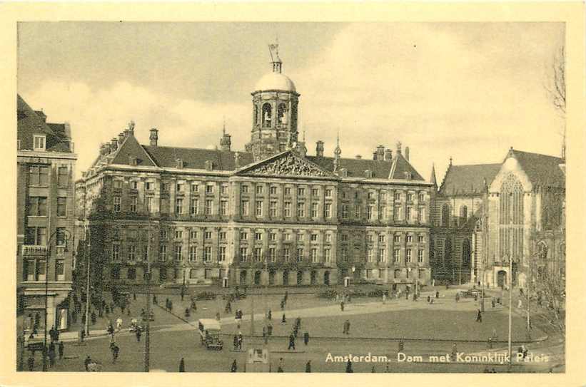 Amsterdam Dam met Koninklijk Paleis