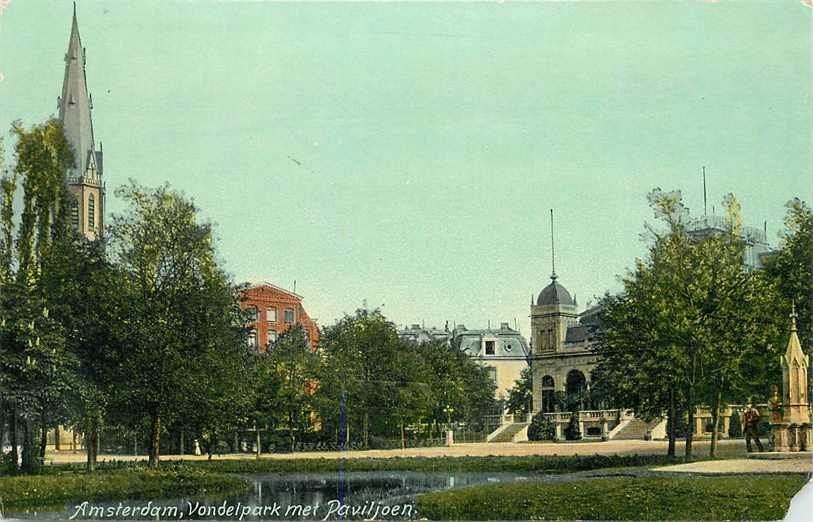 Amsterdam Vondelpark met Paviljoen